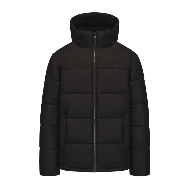 Image of Slazenger Mens Water Resistant Hooded Short Puffer Jacket Black male S