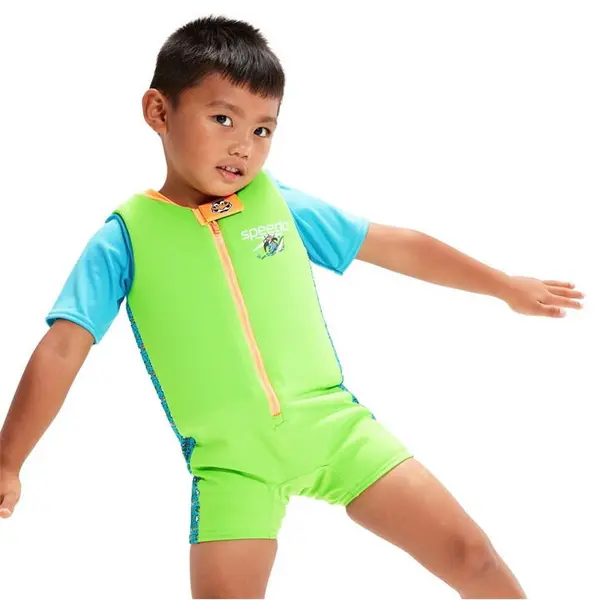 Image of Speedo Learn to Swim Float Suit - Green M