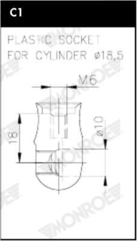 Image of MONROE Tailgate strut MONROE ML6346