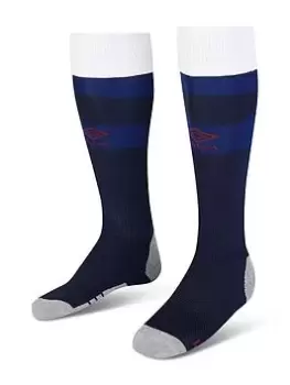 Image of Boys, Umbro Junior England Home Sock, Navy, Size L