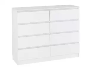 Image of Seconique Malvern White 44 Drawer Chest of Drawers