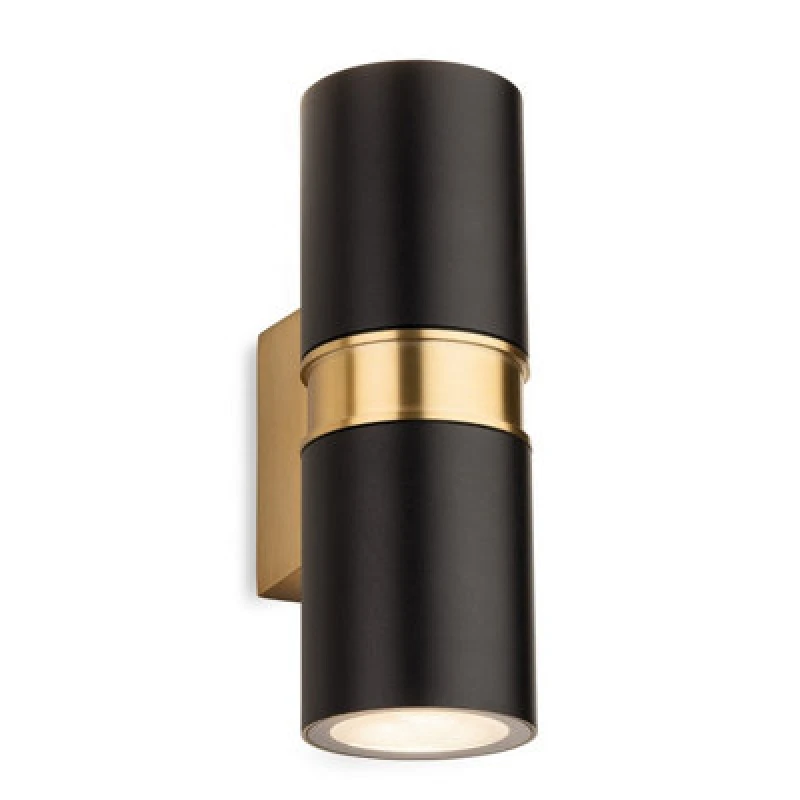 Image of Luminosa Lighting Luminosa Hampton Up Down Wall Light Black 2Xgu10 Ip54
