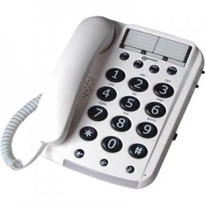 Image of Geemarc DALLAS 10 Corded Big Button White