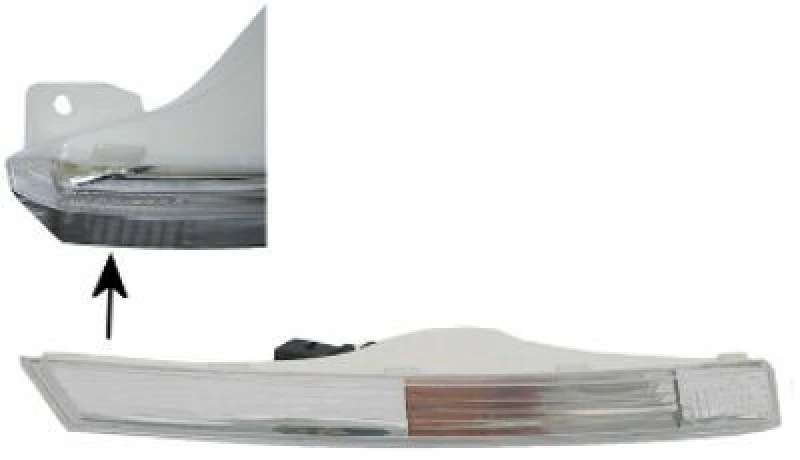 Image of VAN WEZEL 5839907 Turn Signal Left Front, white, without bulb holder Indicator (62)