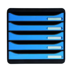 Image of Exacompta CleanSafe BIGBOX PLUS 5 Drawers Blue