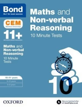 Image of Maths and Non-Verbal Reasoning. 10-11 Years Cem 10 Minute Tests by Michellejoy Hughes Book