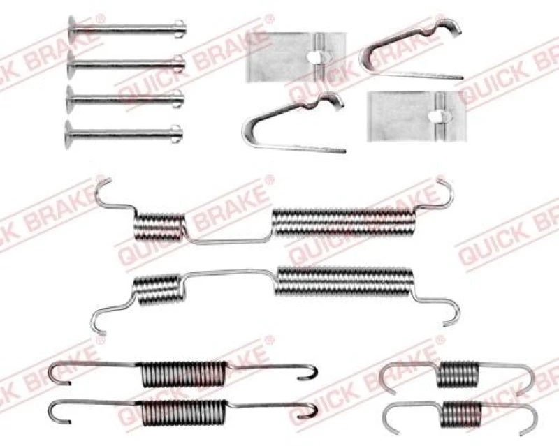 Image of QUICK BRAKE Brake shoe fitting kit QUICK BRAKE 105-0054