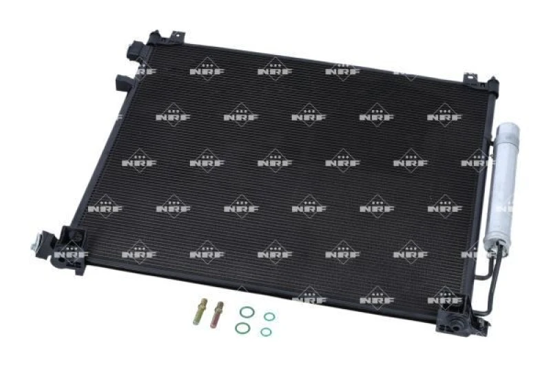 Image of NRF 350641 Condenser EASY FIT with seal ring, with nitrogen filling Condenser,air conditioning (448)