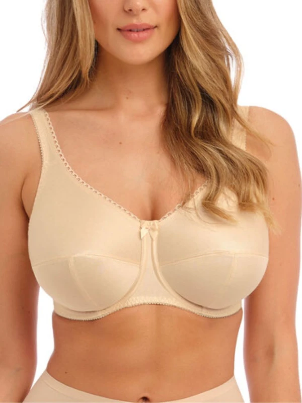 Image of Fantasie Womens smooth cotton polyester bra Fantasie Speciality Beige Female 80D