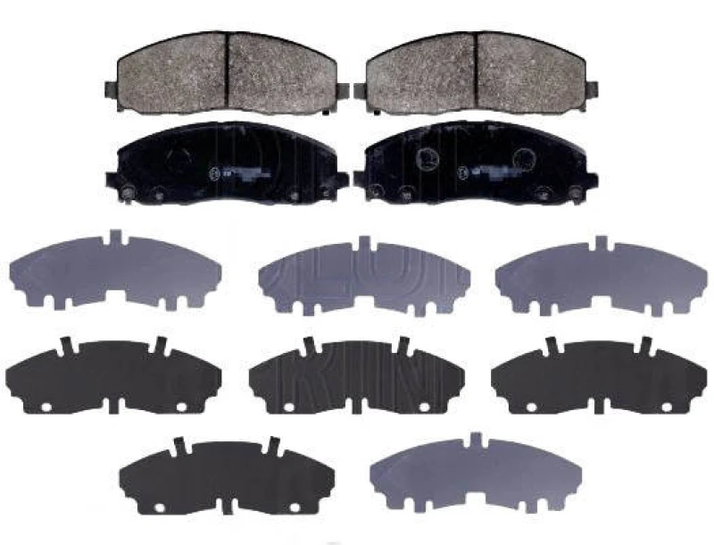 Image of Blue PRINT ADA104268 Brake pad set Front Axle, with acoustic wear warning, with anti-squeak plate Brake Pad Set,disc brake (402)