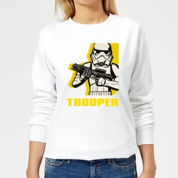 Image of Star Wars Rebels Trooper Womens Sweatshirt - White - L