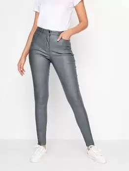 Image of Yours Ava Coated Jean - Grey, Blue, Size 10, Women