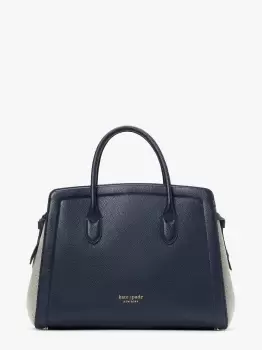 Image of Knott Canvas Large Satchel - Blue - One Size