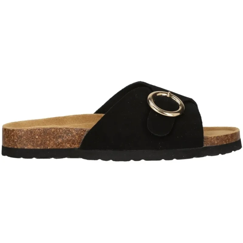 Image of Nou Womens leather sandals Nou Jaca Noir Female 37
