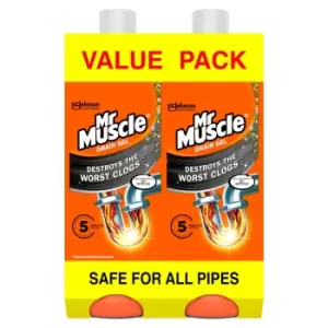 Image of Mr Muscle Max Gel Drain Unblocker 2 x 1000ml