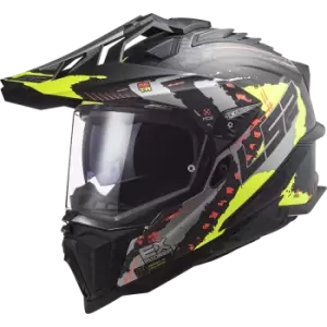 Image of LS2 Mx701 C Explorer Extend Matt H-V Yellow 2XL