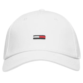 Image of Tommy Jeans Embroidered Flag Cap - Bright White