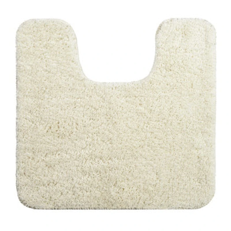 Image of Allure Bath Fashions Luxury Microfibre Pedestal Toilet Mat Non-Slip - Cream