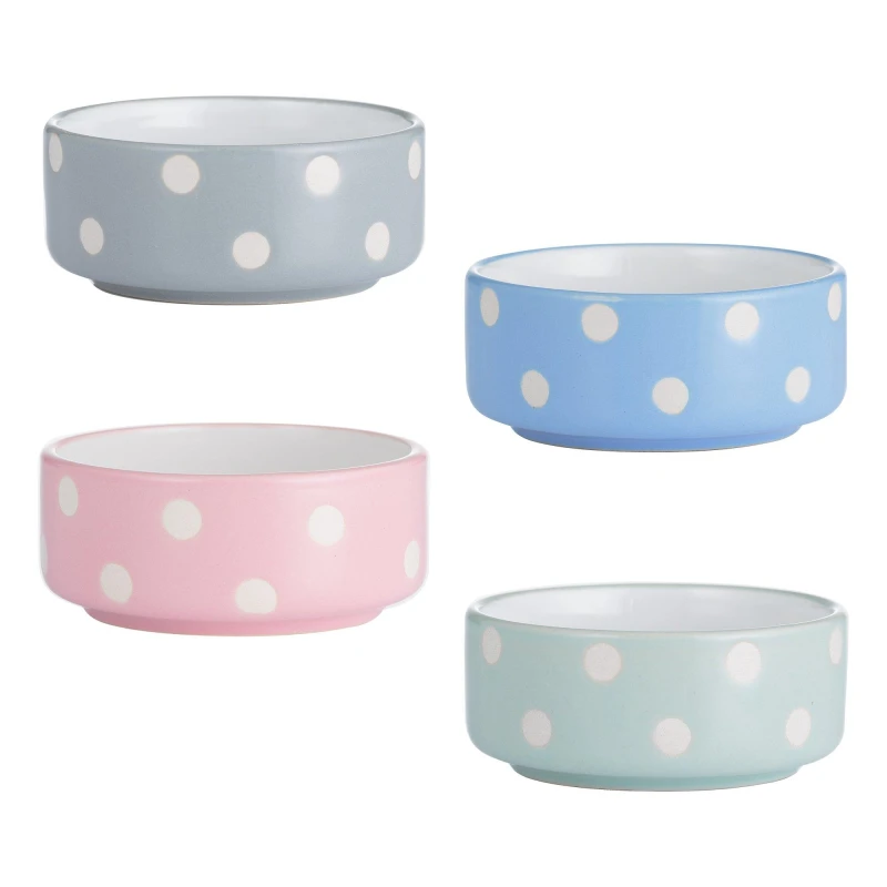 Image of Mason Cash Polka Dog Bowls Multi unisex One Size
