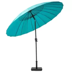 image of Royalcraft 2.7m Shanghai Crank Tilt Parasol - Aqua - Garden & Outdoor