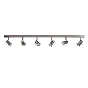 Image of Penna 6 Light Spotlight Bar Matt Nickel