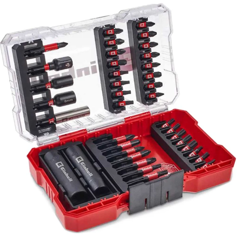 Image of Einhell 39 Piece Impact Screwdriver Bit & Socket Set in M Case 49109220