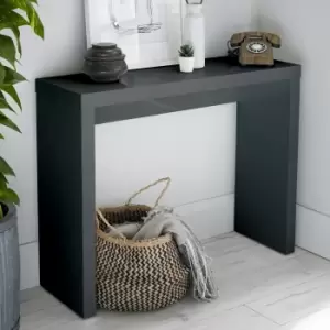 Image of LPD Puro High Gloss Console Table in Grey