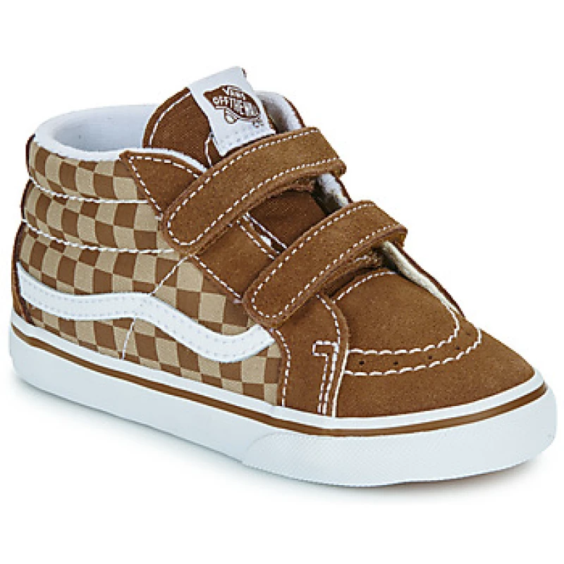 Image of Vans brown multi sk8-mid reissue v Boys Youth trainers Brown Multi UK 3 (EU 35)