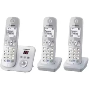 Image of Panasonic KX-TG6823 Trio DECT, GAP Cordless analogue Answerphone Silver, Grey