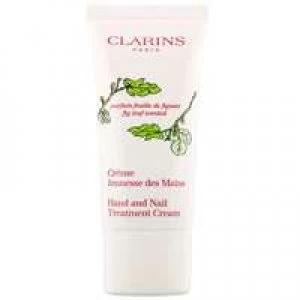 image of Clarins Hand and Foot Care Fig Leaf Scented Hand and Nail Treatment Cream 30ml / 1 oz.