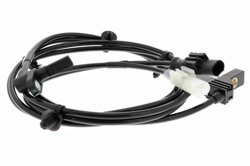 Image of RIDEX 412W0757 ABS Sensor Rear Axle Left, with cable Sensor,wheel speed (412)