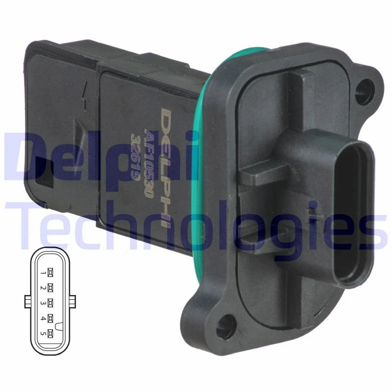 Image of DELPHI Mass air flow sensor DELPHI AF10530-12B1