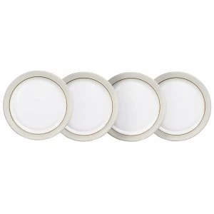 image of Denby Natural Canvas Set Of 4 Dinner Plates