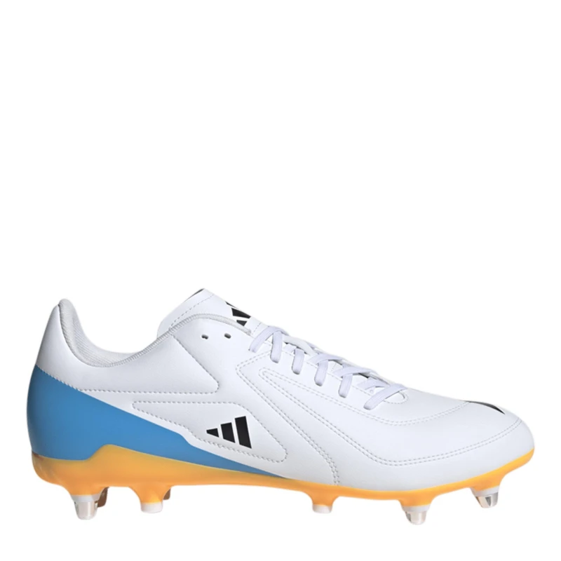 Image of adidas RS-15 Adults Soft Ground Rugby Boots Wht/Blk/luc male 8 (42)