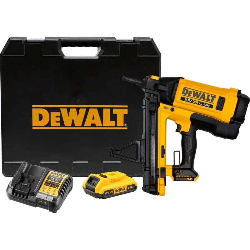 Image of DEWALT DGN845 18v XR Cordless C6 Trak-It Gas Nailer DGN845D1-GB Batteries: 1 x 2ah Li-ion