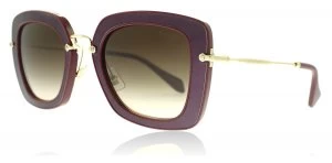 image of Miu Miu MU07OS Sunglasses Amaranth UFY6S1 52mm