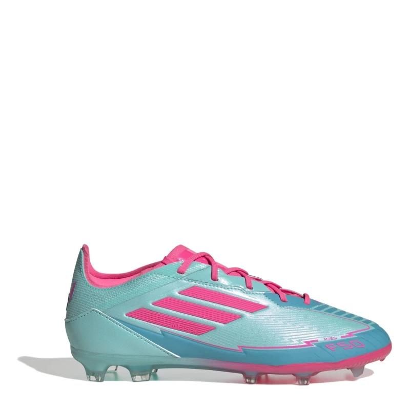 Image of adidas F50 Elite Juniors Firm Ground Football Boots Blue/Pink male 3.5 (36)