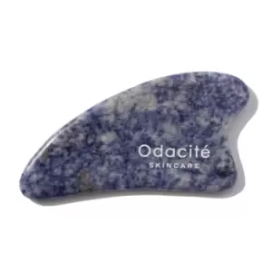 image of Odacite Crystal Contour Gua Sha Blue Sodalite Beauty Tool