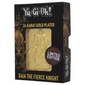 Image of Yu Gi Oh! Limited Edition 24K Gold Plated Collectible Gaia the Fierce Knight by Fanattik