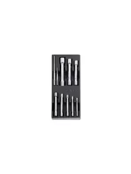 Image of Beta Tools T73 10pc Bi-Hex Tubular Socket Wrench Set Hard Tray for Roller Cabs