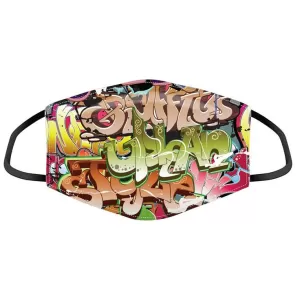 Image of Street Graffiti Face Covering - Large