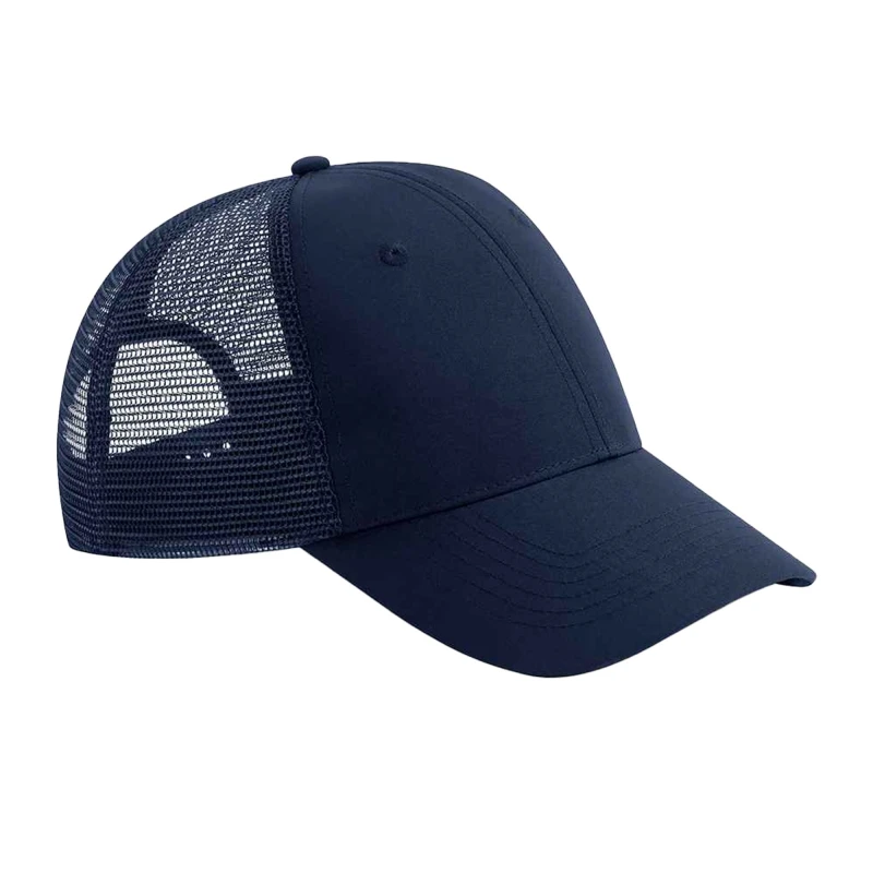 Image of Beechfield Beechfield Men 6 Panel Trucker Cap in Navy Navy One Size Male 5063107776532
