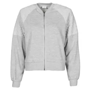 image of JDY JDYNAPA L/S RAGLAN BOMBER JRS womens Sweatshirt in Grey - Sizes S,M,L,XL,XS