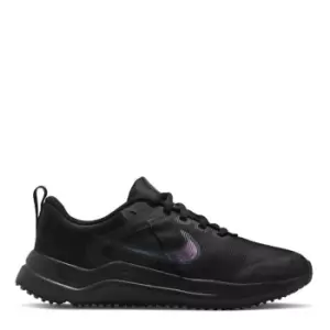 Image of Nike Downshifter 12 Big Kids Road Running Shoes - Black