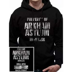 image of Batman - Arkham Asylum Mens Large Hoodie - Black