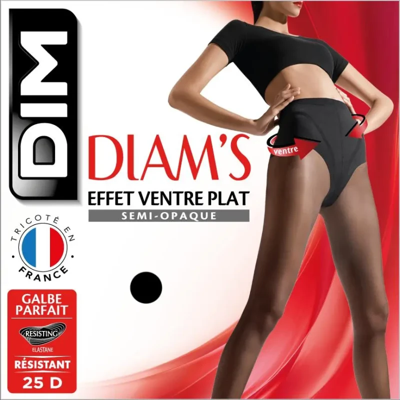 Image of Dim Womens tights DIM Diam's Ventre Plat 25D Noir Female Taille 1