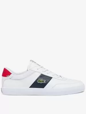 Image of Lacoste Court-master 0121 1 Cma Trainer, White/Navy, Size 10, Men
