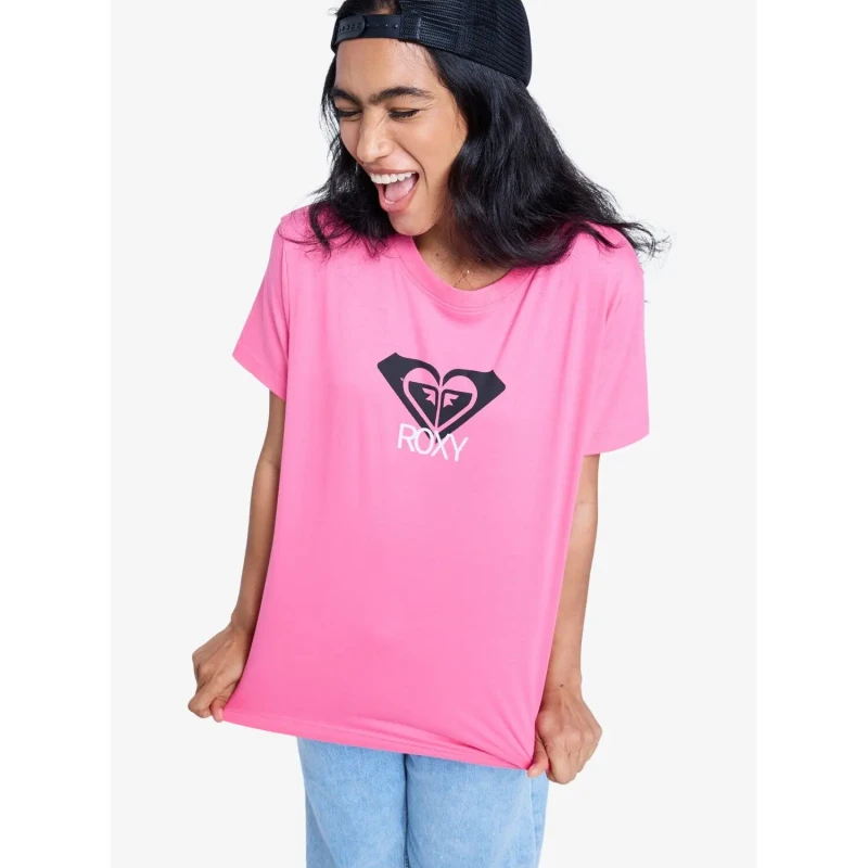 Image of Roxy Womens T-Shirt Roxy Ocean Road Art Rose Female M
