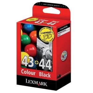 Image of Lexmark Combo Pack No 43XL and No 44XL Inkjet for Lexmark X9575 Colour