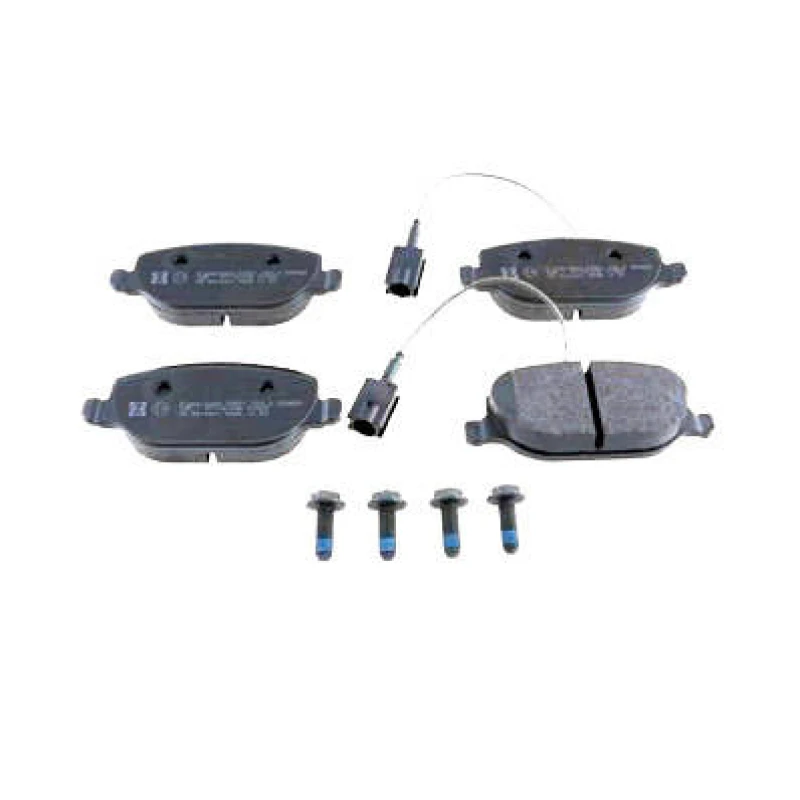 Image of ZIMMERMANN 23811.180.2 Brake pad set Rear Axle, incl. wear warning contact, Photo corresponds to scope of supply, with bolts/screws Brake Pad Set,dis